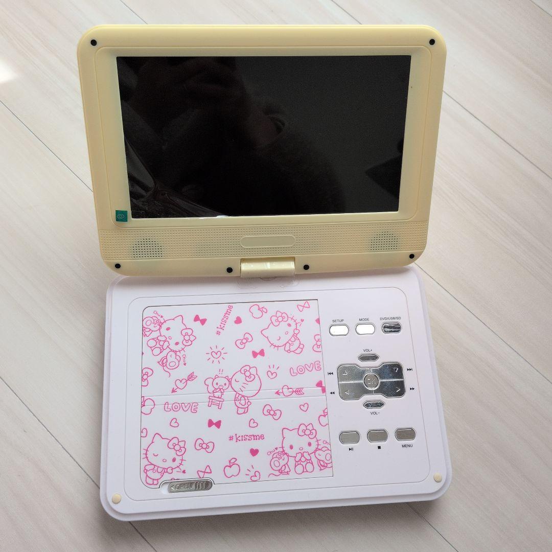 美品ハローキティモデル 9inchDVDプレーヤーSANRIOサンリオAvox