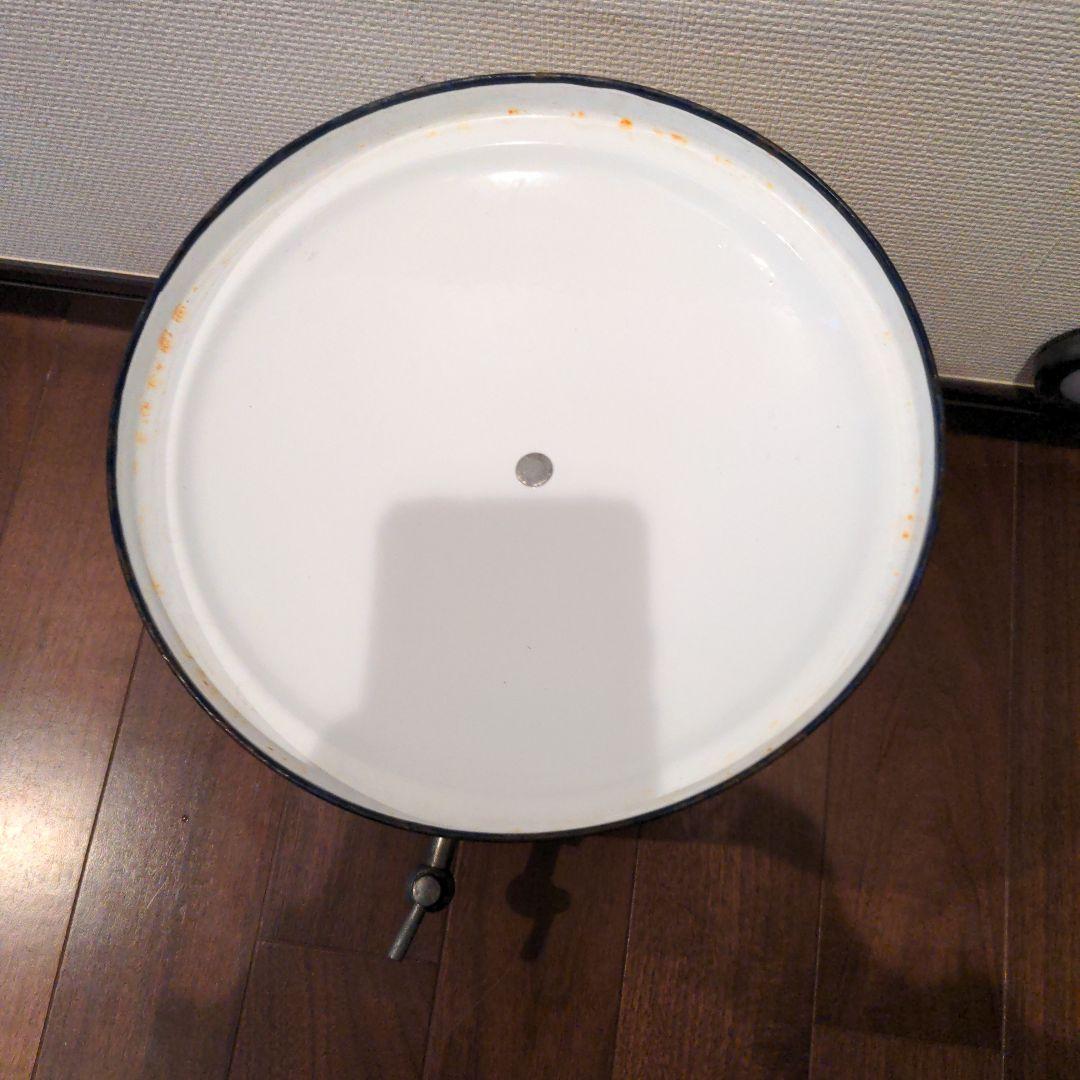 昭和レトロ　ホーロー　琺瑯　タンク　ウォータージャグ　ポット　水瓶　コック付き