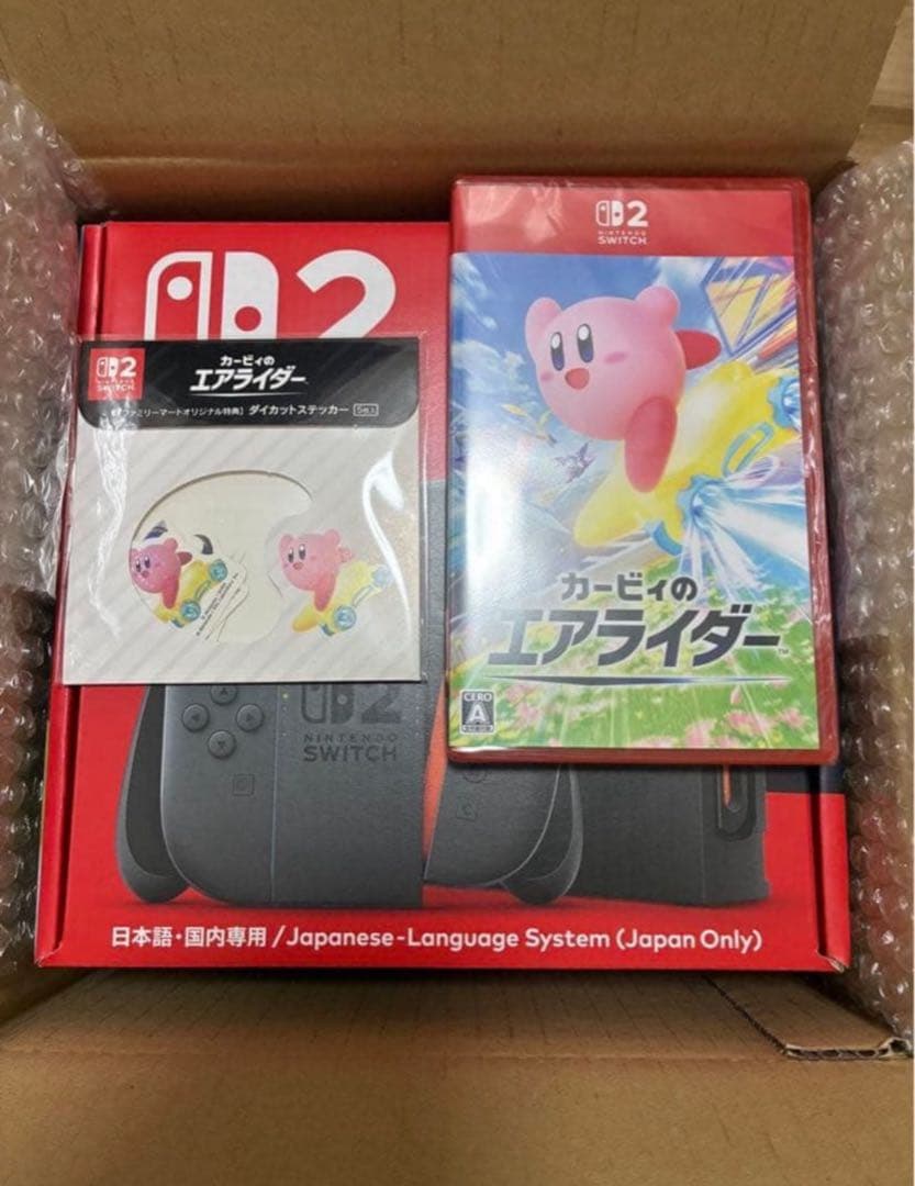 Switch2 本体(日本語·国内専用)＋カービィのエアライダー　未使用
