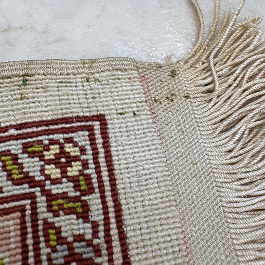 トルコ絨毯　ヘレケ　シルク　玄関マット　55×70