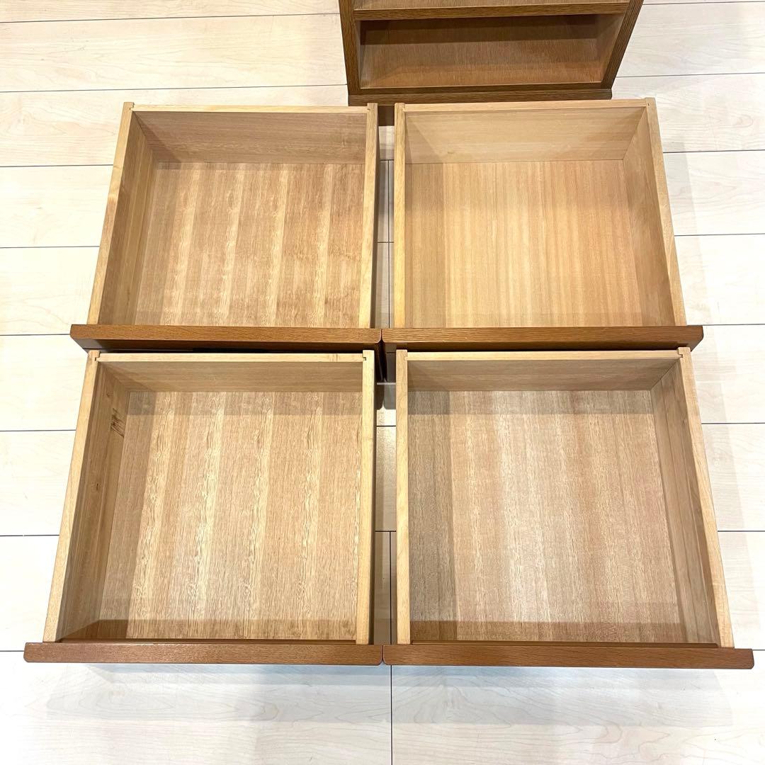 【美品】大塚家具 ナラ材 チェスト6段 天然木 整理ダンス 衣類収納