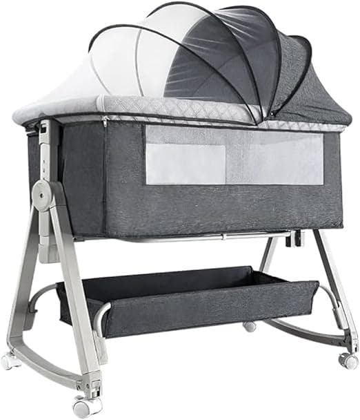 ベビーベッド 添い寝 乳児用ベッド 新生児ベッド 高さ6段調節可能 蚊帳 通気性