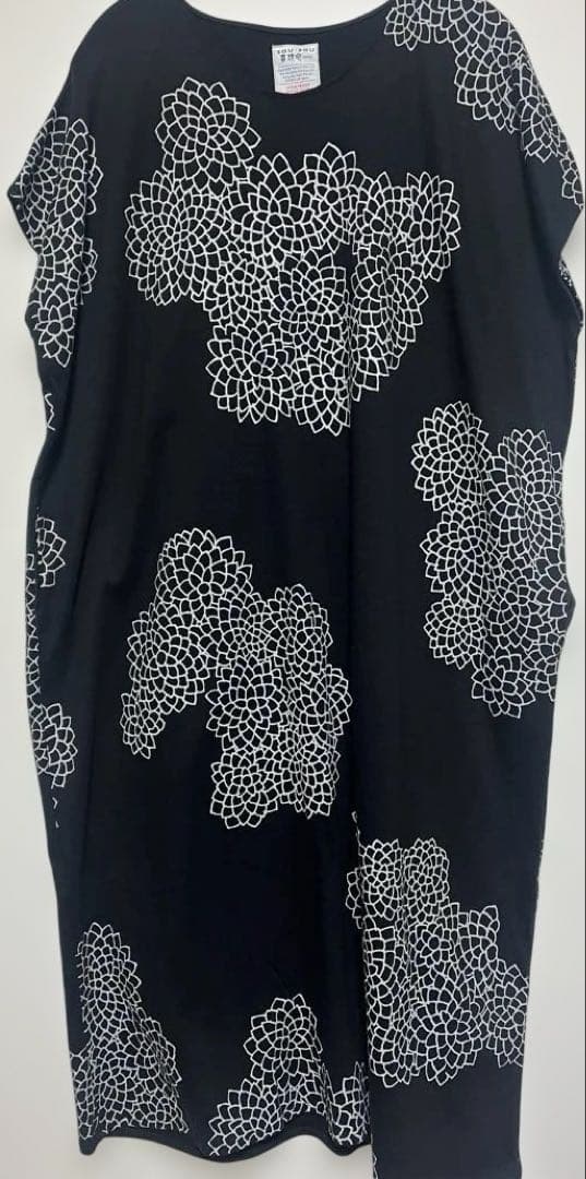 SOU・SOU貫頭衣　雲間に菊　長丈