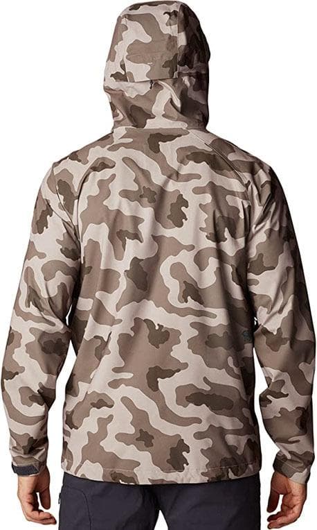 マウンテンハードウェア ストレッチ レインジャケット Sサイズ 合羽 カモフラ