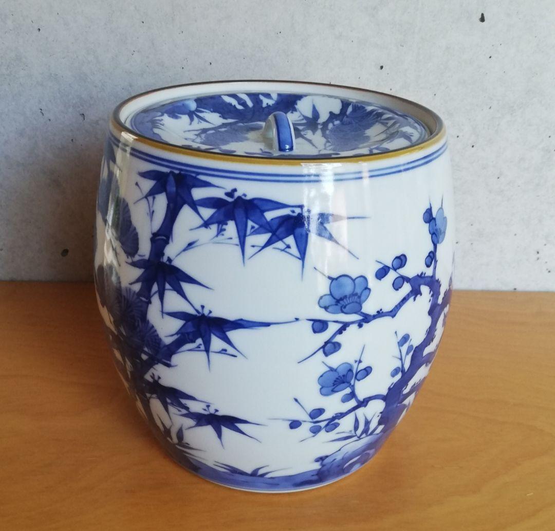 茶道具 水指 松竹梅紋 桃山窯 NO310