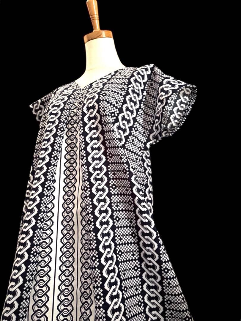 6Y19-1896浴衣リメイク　ワンピース　ロング　ハンドメイド　優雅Aライン