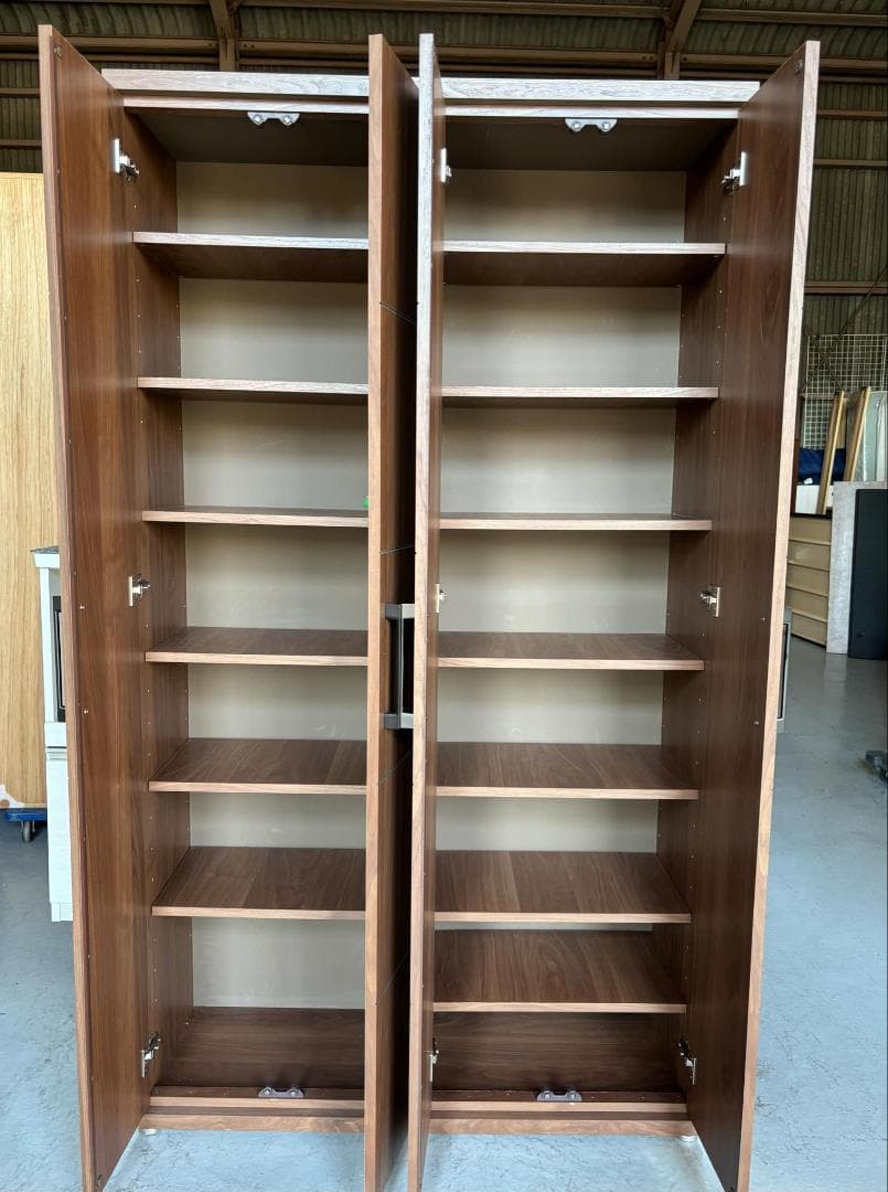 国産 シューズボックス、下駄箱、幅105cm 30足収納可能、Used/キレイ