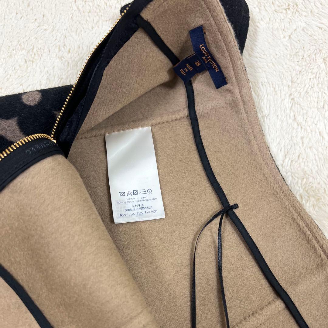 『極美品』LOUIS VUITTON ルイヴィトン モノグラム ウール スカート
