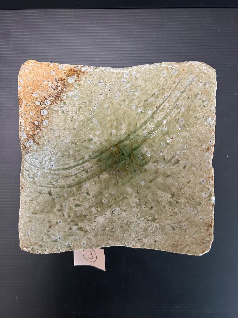 灰釉 平向付 ５枚組　(伊賀焼 高台皿)　蓮善隆 作