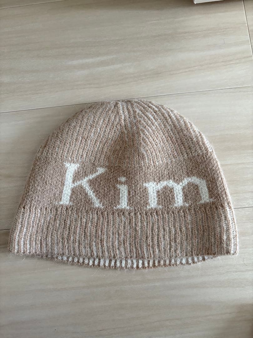 MATIN KIM ベージュ ニット帽