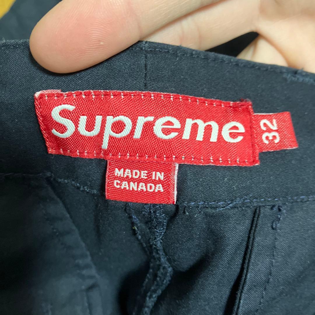 90s カナダ製 オールド シュプリーム SUPREME 紺 フライトパンツ