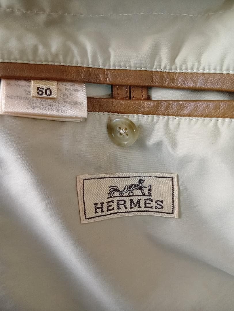 美品 HERMES M65タイプ ジャケットコート 50