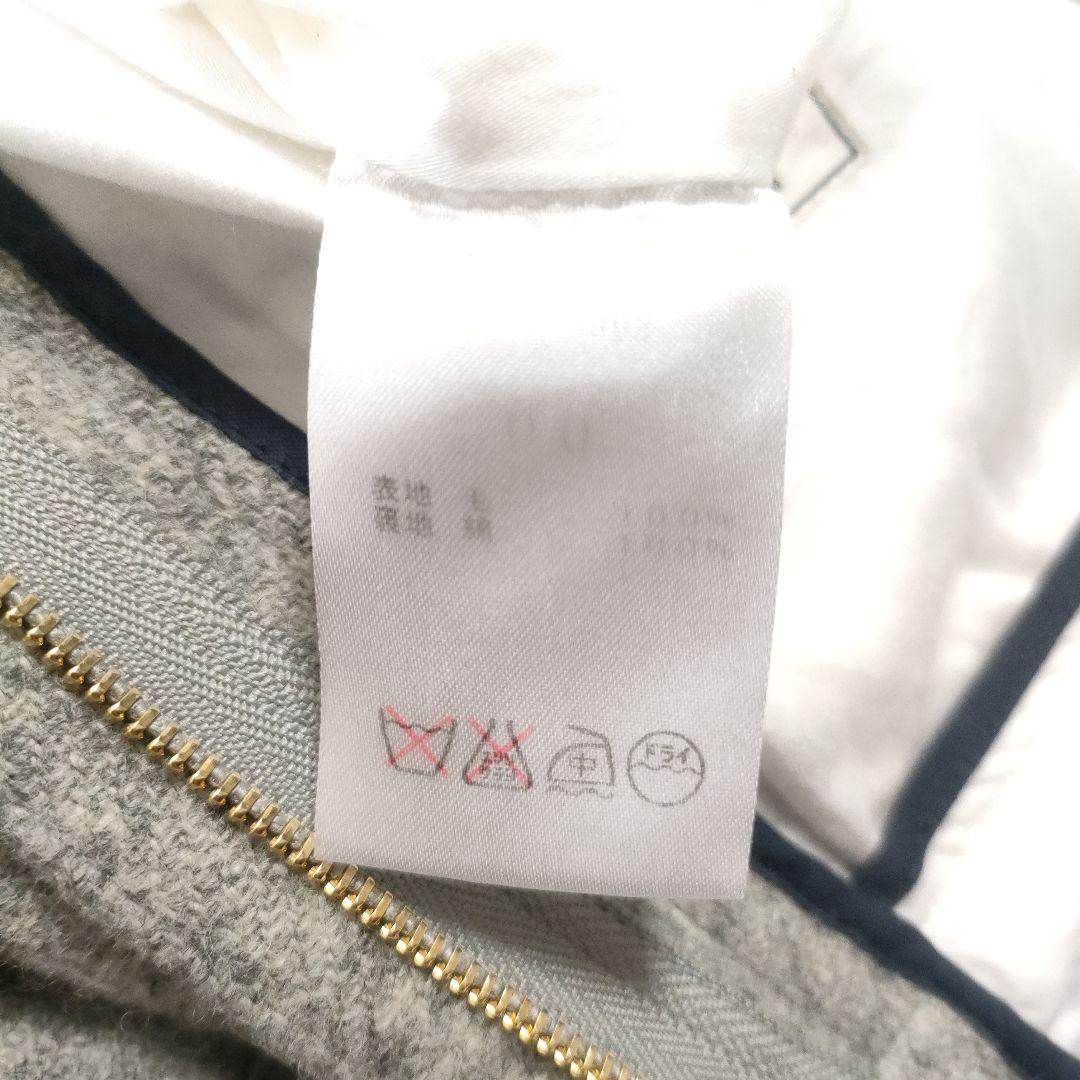 美品✨マディソンブルー　ウール100％フレアパンツ　ハイウエスト　グレー　00