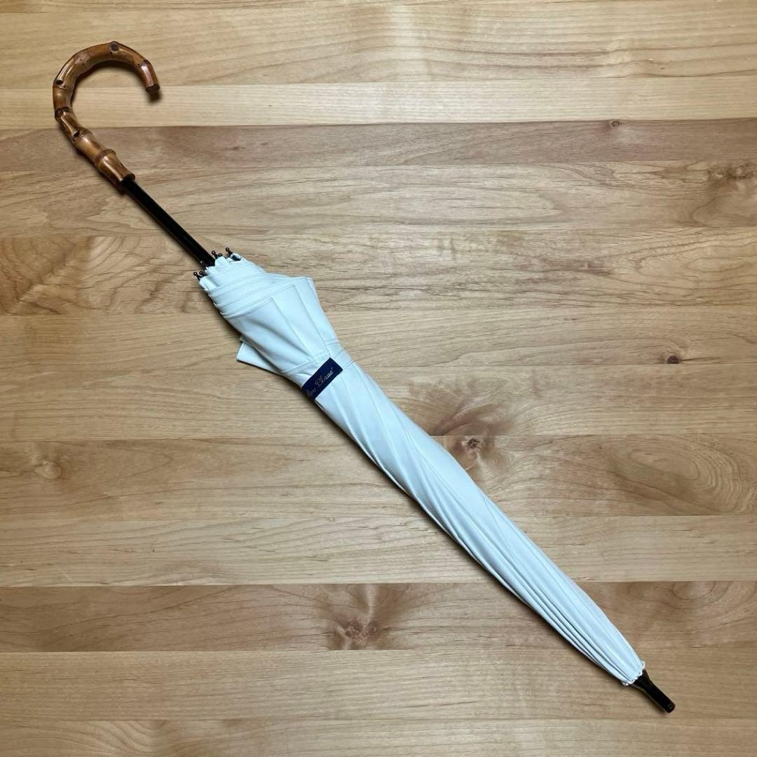 芦屋ロサブラン　日傘　長傘　晴雨兼用　ショートサイズ　アイボリー　1級遮光