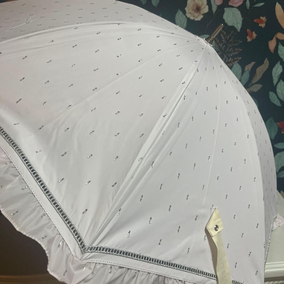 ジルスチュアート 晴雨兼用傘 ピンク 長傘 一番人気　 エコメリカル指定