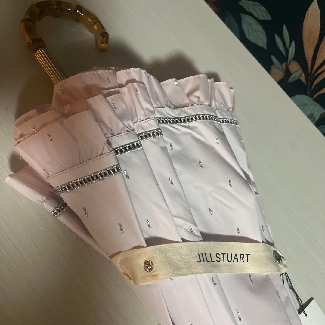 ジルスチュアート 晴雨兼用傘 ピンク 長傘 一番人気　 エコメリカル指定