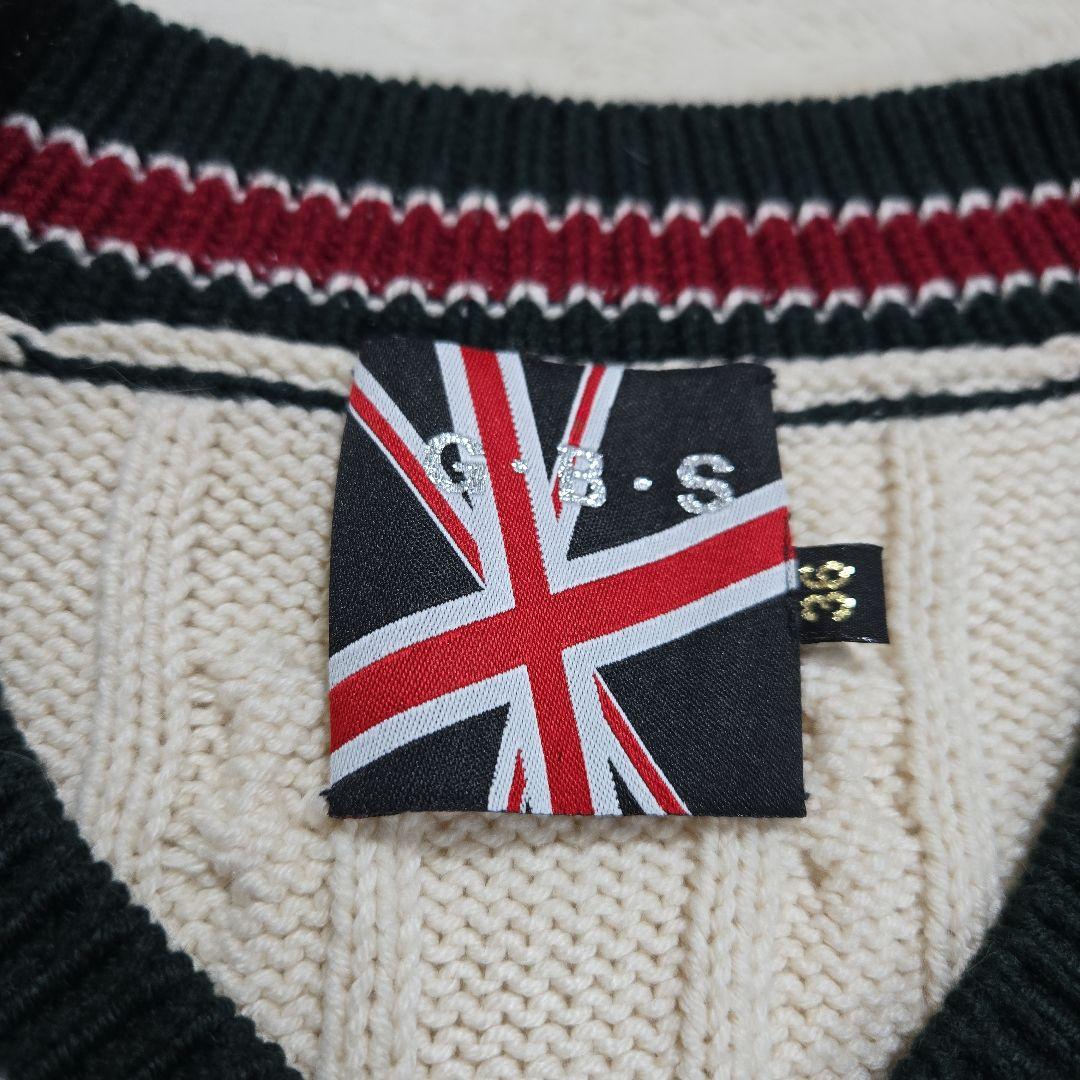 abingdon boys school セーター ケーブルニット ワッペン