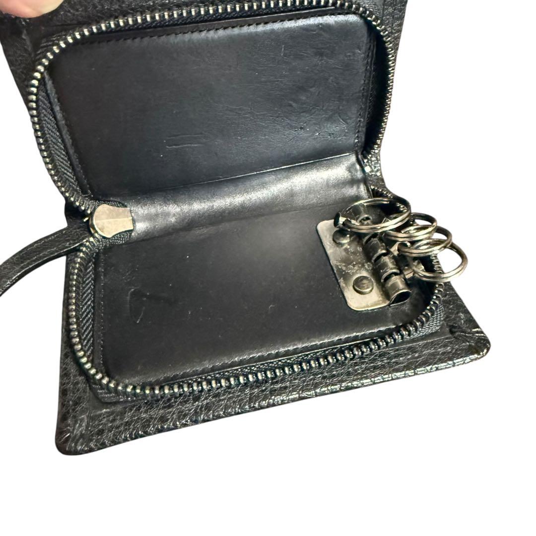 土屋鞄製造所 アルマス ファスナー キーケース ブラック系