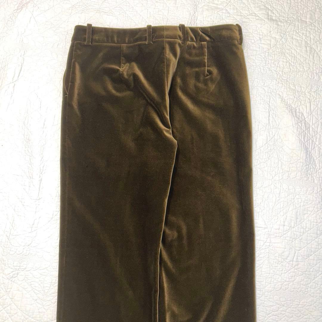 【Loro Piana】ベロア生地パンツ　サイズM