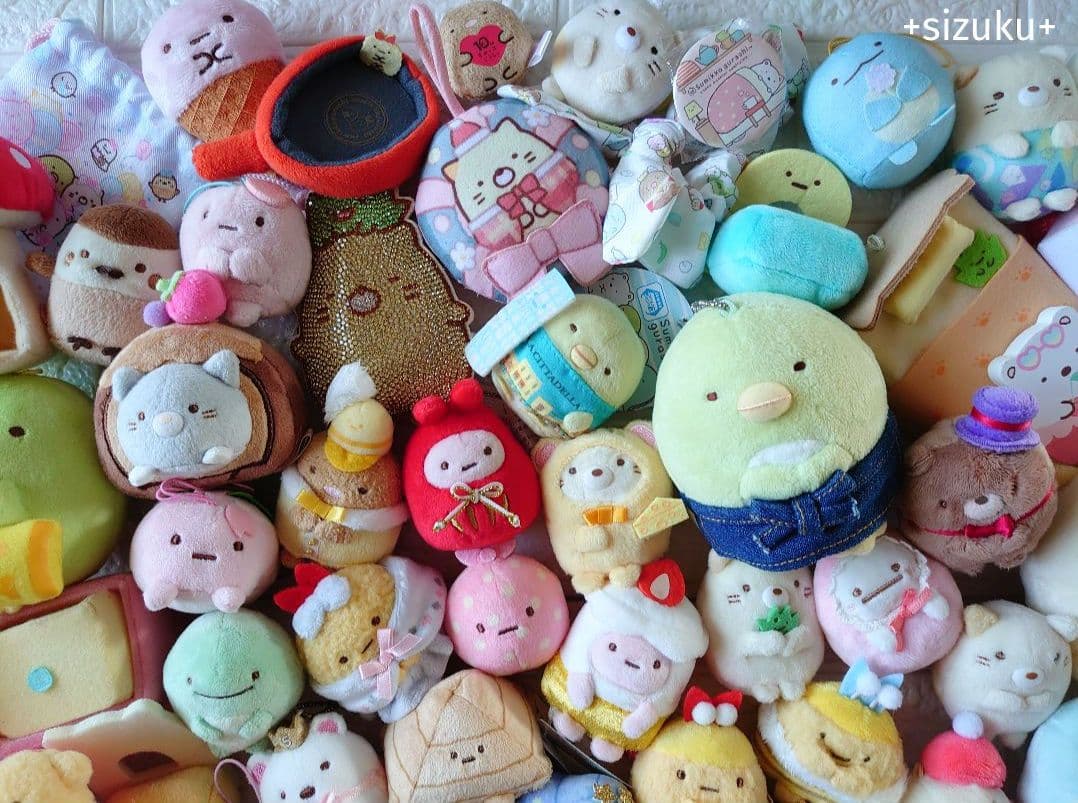 【豪華80点】すみっコぐらし とかげ ねこ 家具他 てのりぬいぐるみ まとめ売り