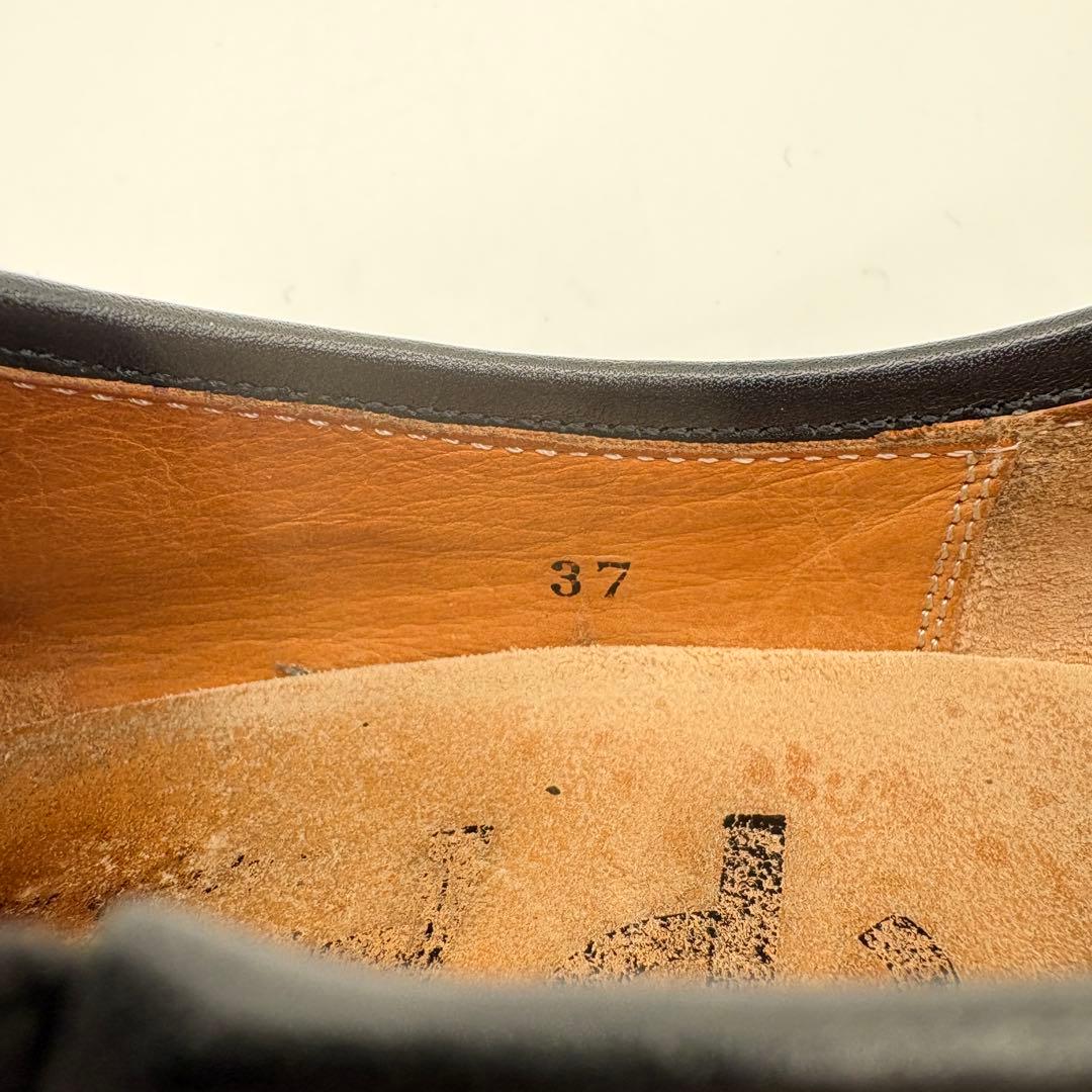 trippen Yen イェン レザースリッポン 黒 37 23.5 サイドゴア