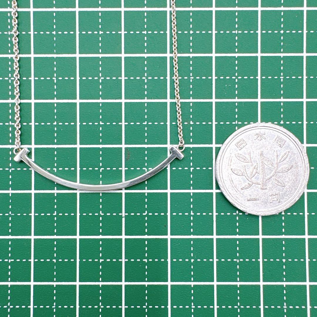 極美品 ティファニー Tスマイル スモール ネックレス シルバー925