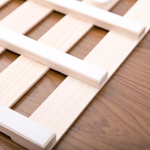 すのこベッド 折りたたみ 天然桐 四つ折り ベッドフレーム 木製 ダブル 4折桐