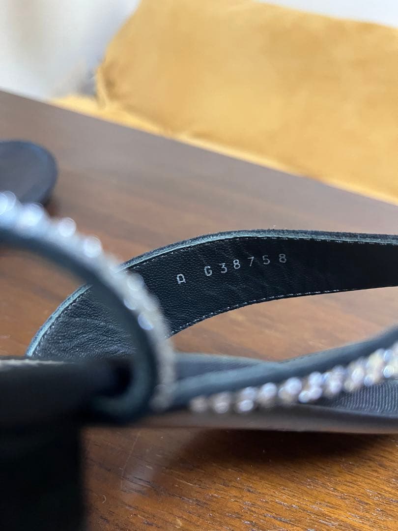 CHANEL シャネル コメット ラインストーン サンダル ミュール 37C