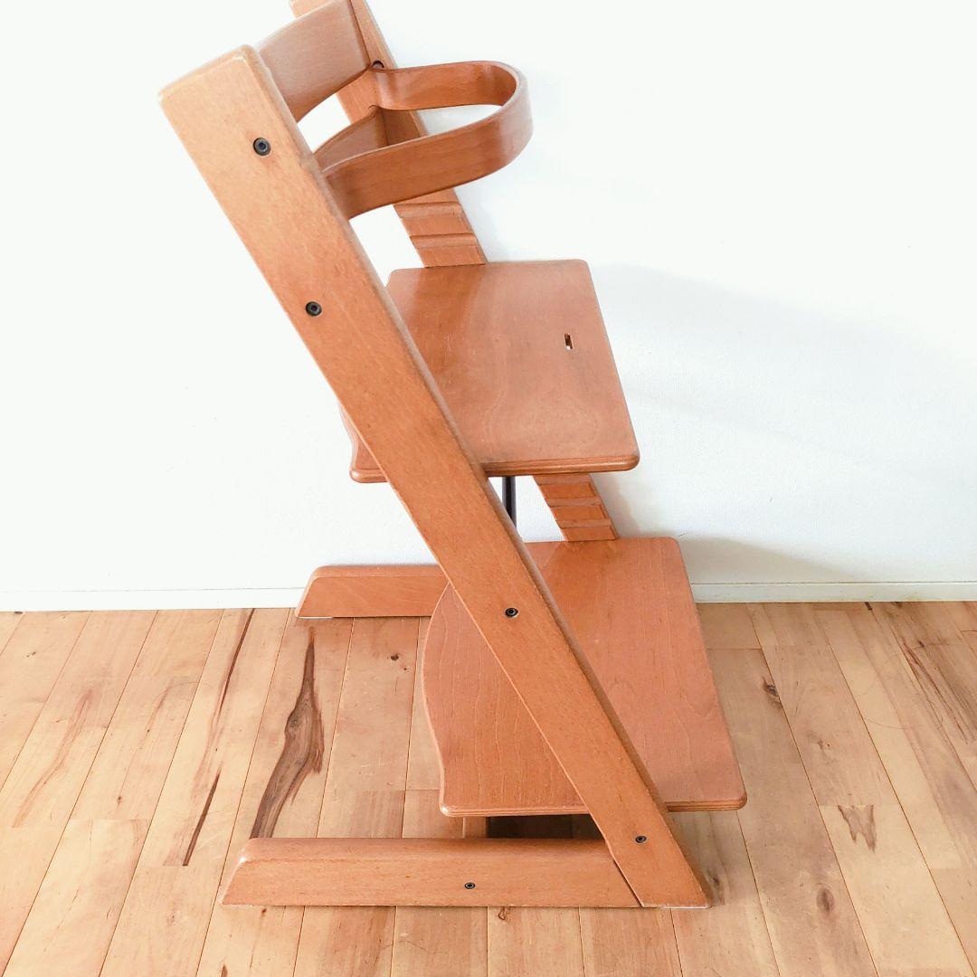 【美品】STOKKE トリップトラップ ナチュラル シリアル3 木製バー付き