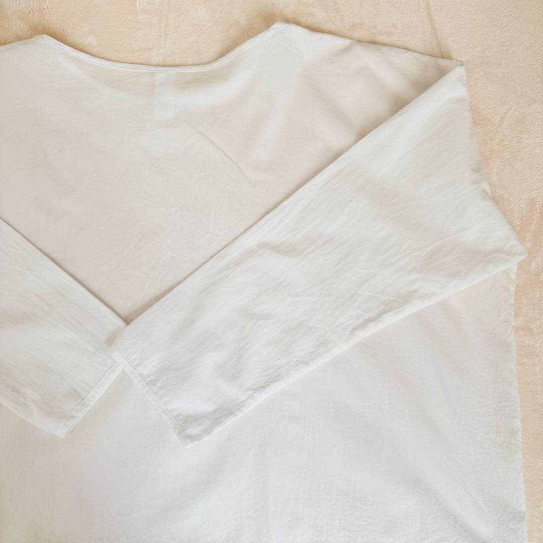 【美品】yoli simple wide blouse ブラウス ホワイト