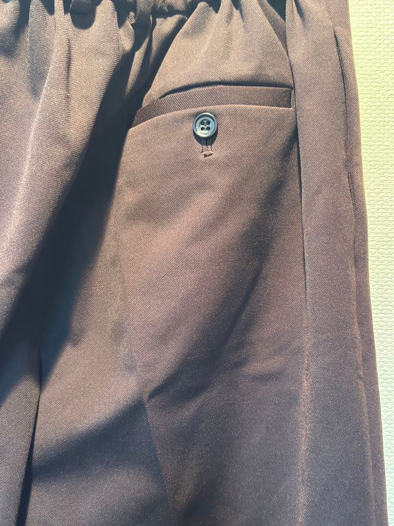 L'Appartement アパルトモン Side Zip Pants ブラウン