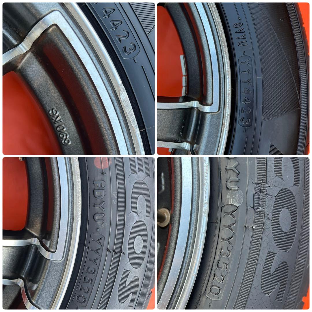 PIAAユーロテック 15インチ 6.5J+38 PCD100-4H 4穴4本