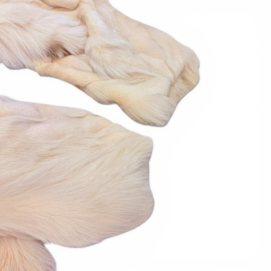 サガフォックス 毛皮コート ファーコート レディース ホワイト フォックスファー