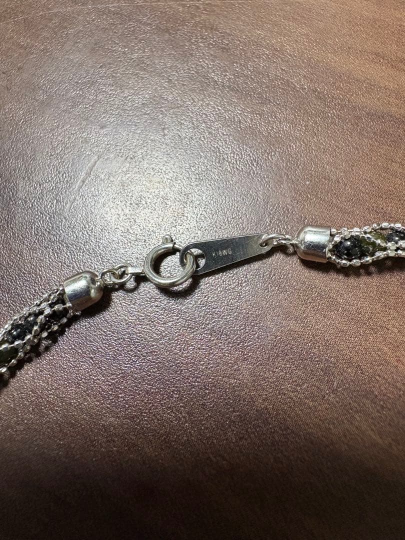 み 豪華 K18WG ネックレス 宝石 12.9g