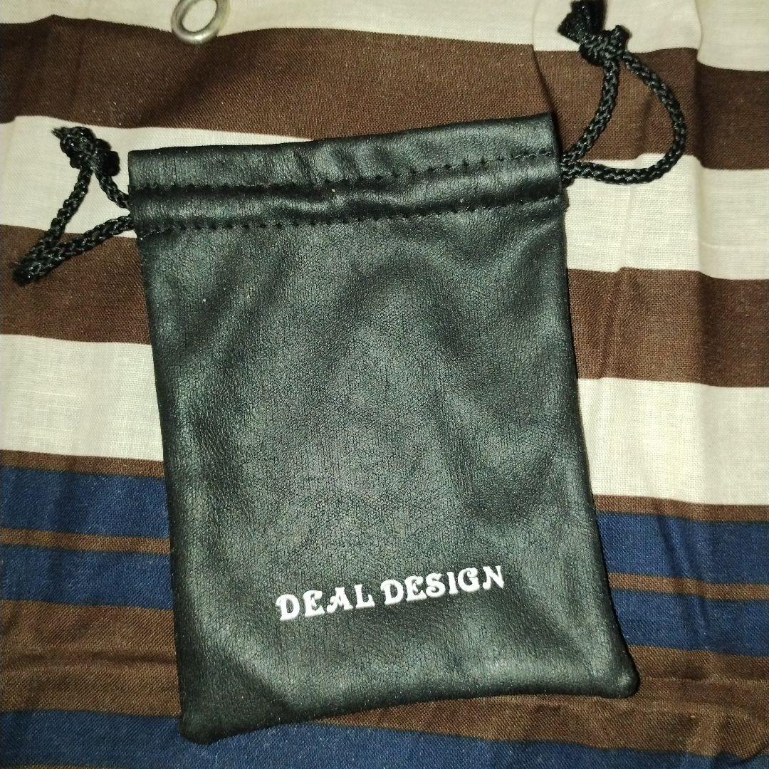 DEALDESIGN スカルペンダント付きレザーネックレス ウォレットハンガー