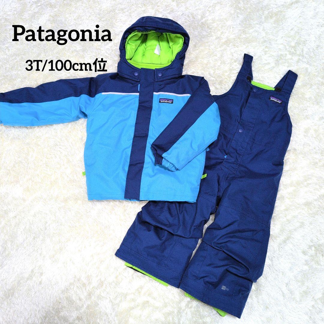 patagonia 子ども用スキー・スノボーウェア 上下セット 3T　ネイビー
