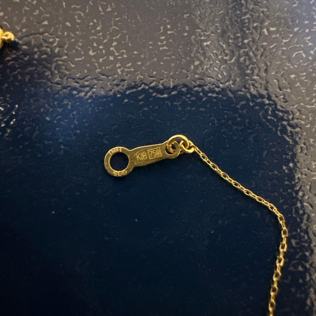 も*ふ様 アーカー AHKAH K18YG ハートシェイプ ダイヤ ネックレス