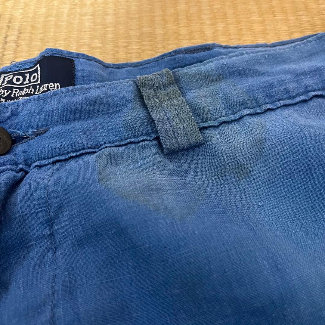USA製 80s 90s Ralph Lauren ワイド リネン スラックス