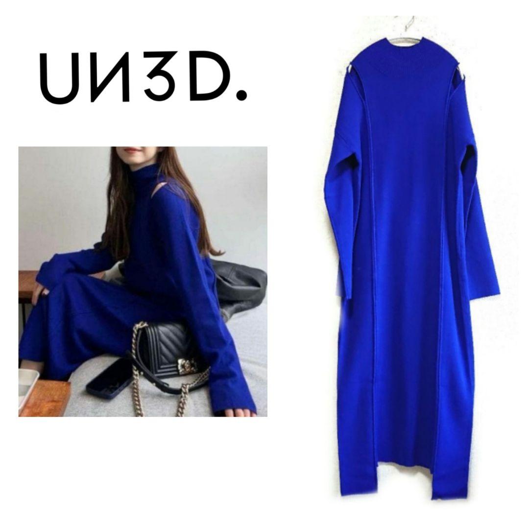 まあ❨新品❩ UN3D. SHOULDER OPEN KNIT OP