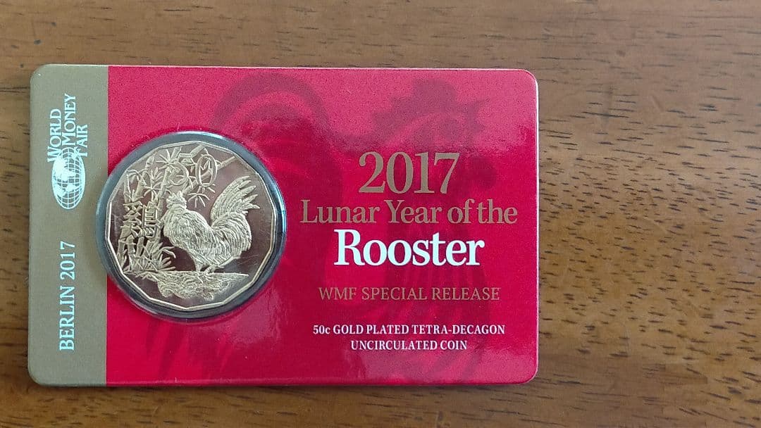 ☆A⑩。「オーストラリア/エリザベス二世 鶏図記念・2017」。