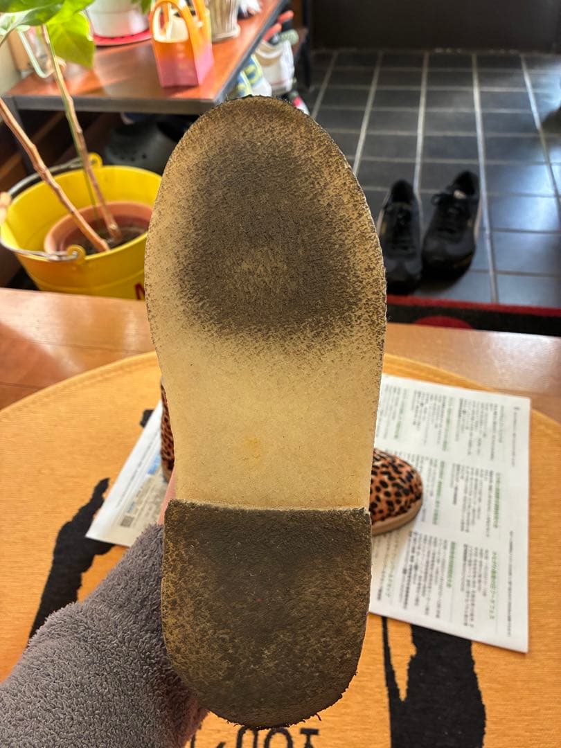 CLARKS ヒョウ柄ローファー　箱あり