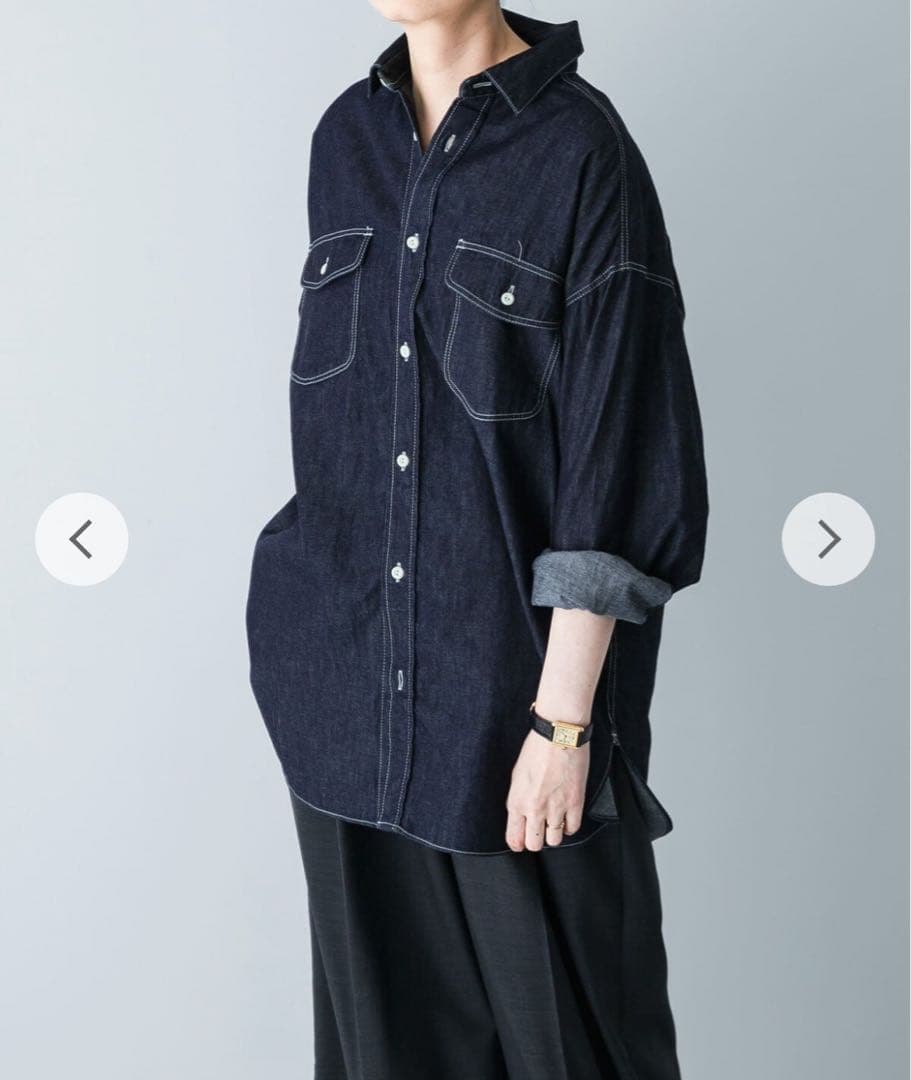 かぐれ デニムワークシャツ