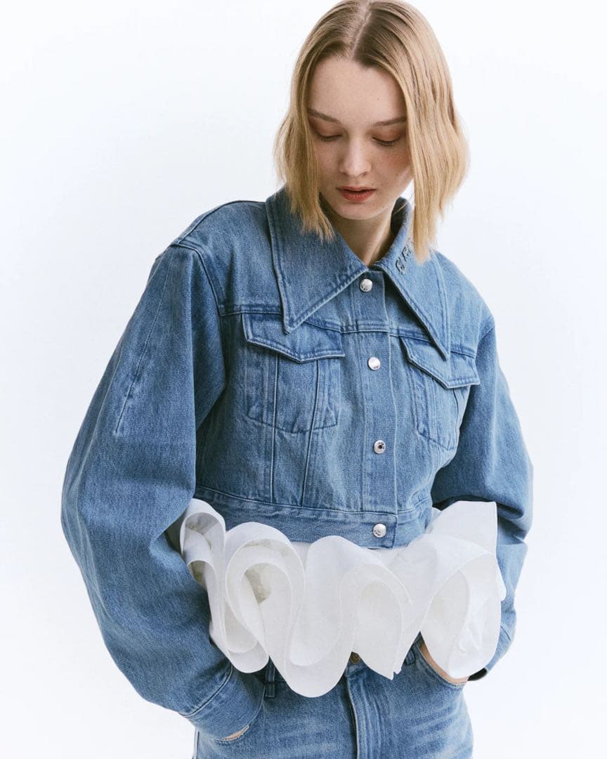 BIBIY CREAM DENIM JACKET デニム Gジャン 正規品 完売