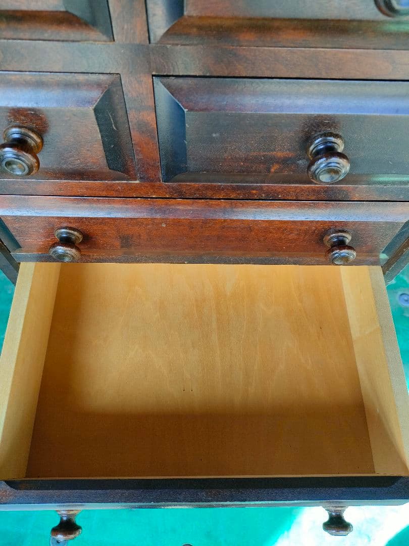 北海道民芸家具　チェスト　ミニチェスト　7段　9杯