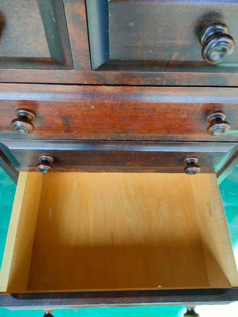 北海道民芸家具　チェスト　ミニチェスト　7段　9杯