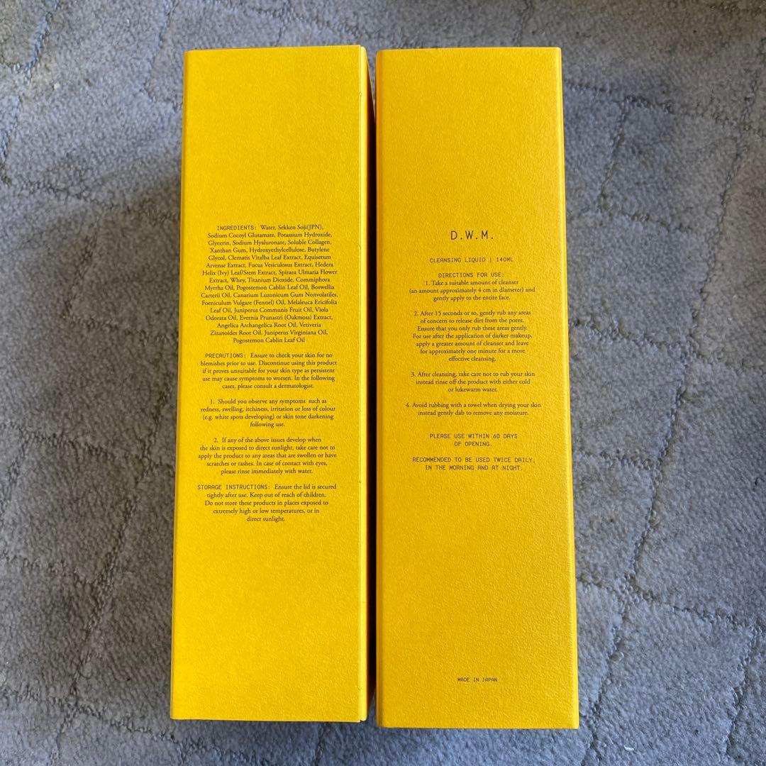 D.W.M. クレンジングオイル 140ml フェイスウォッシュ洗顔料140ml