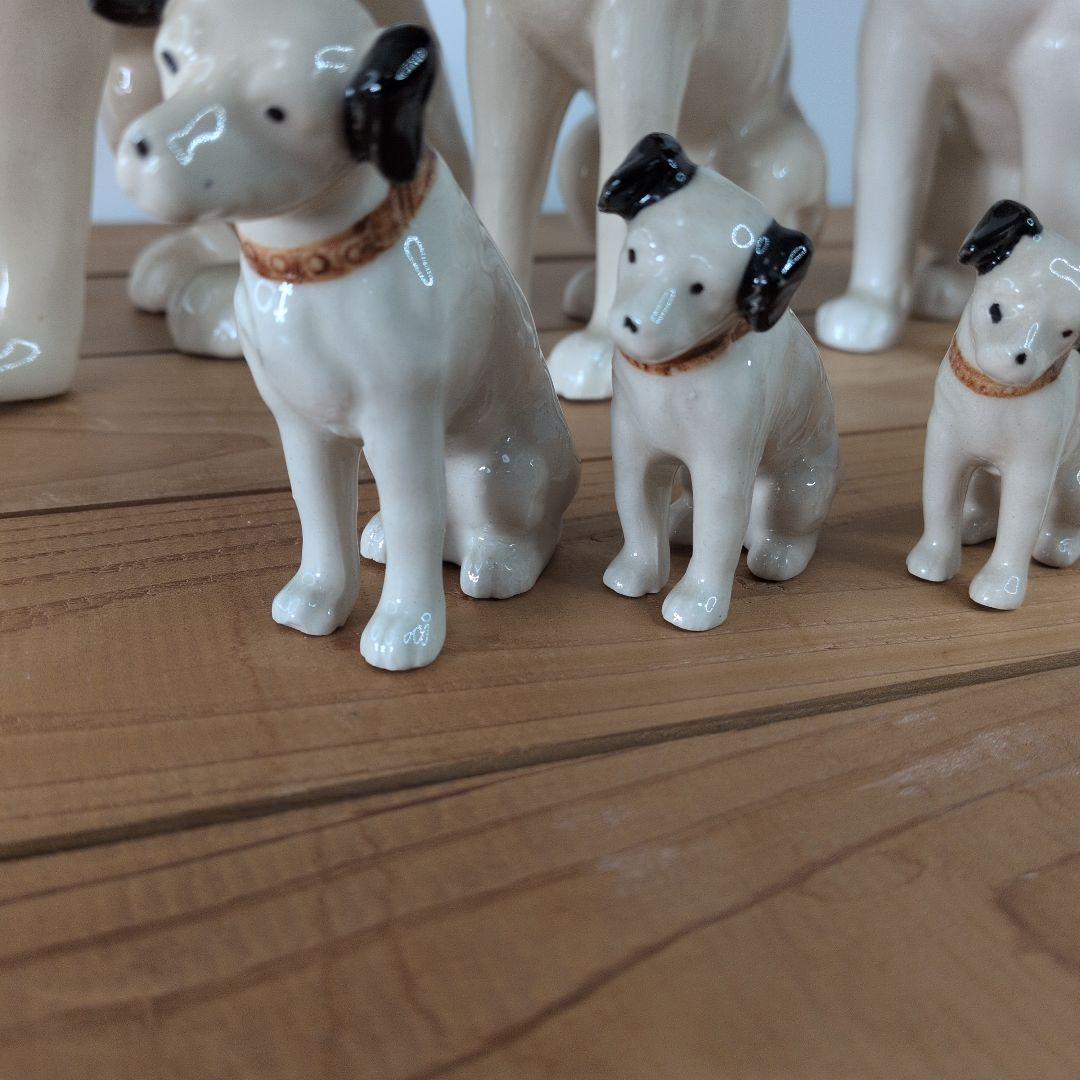 ひでさん【 ヴィンテージ 】 ニッパー君／ビクター／陶器製置物9体セット