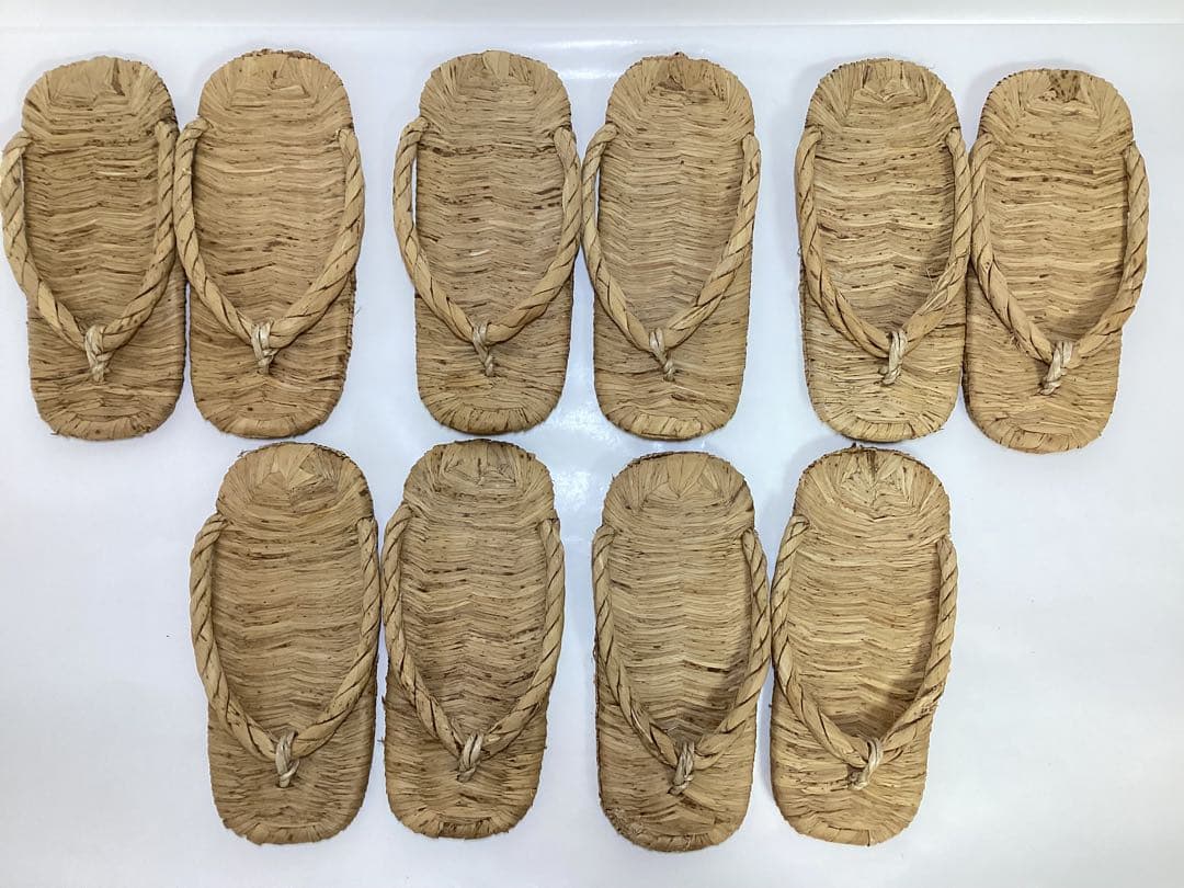 露地草履 5足組 茶道具 古物品