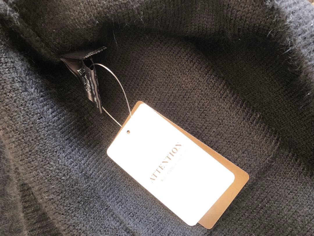 Plage Fur Midiカーディガン黒ファートップス ブラック