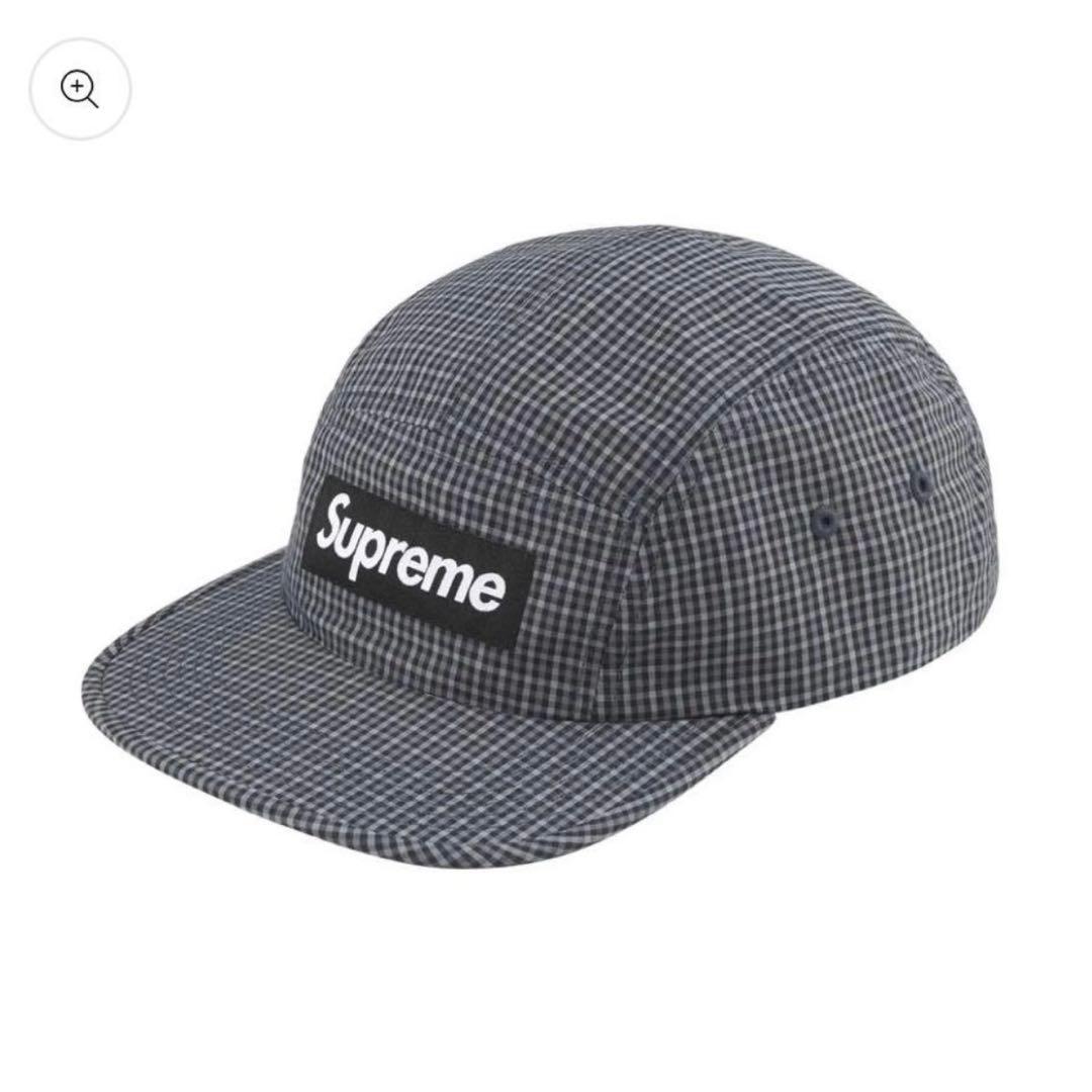 Supreme Cordura Plaid Camp Cap ブラック 25ss
